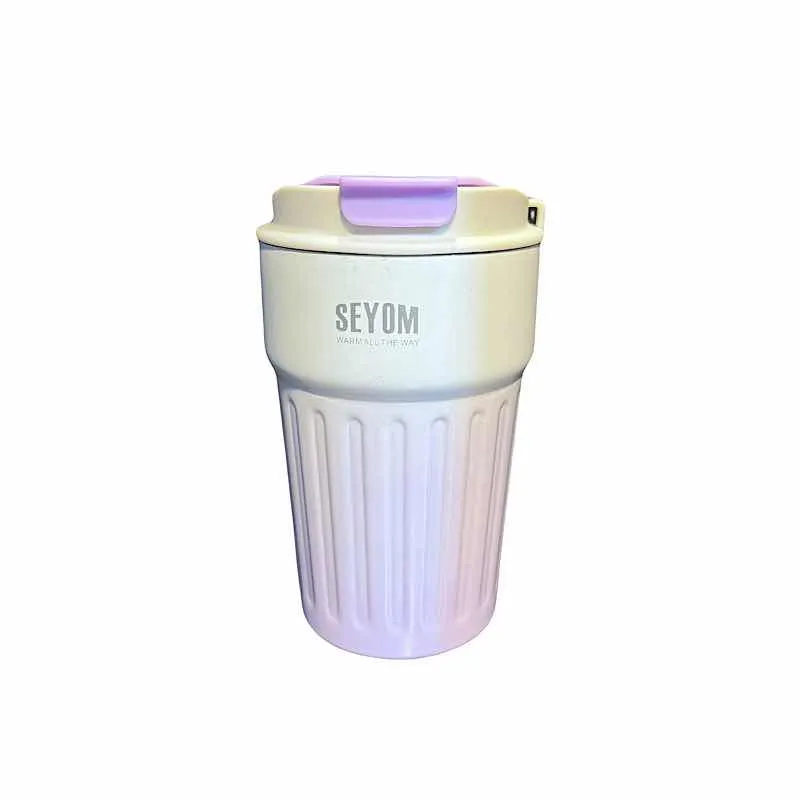 تراول ماگ استیل روکش سیلیکونی ۴۰۰ میل یونیک لایف 