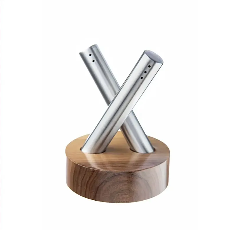 نمک-فلفل پاش چوب و استیل ادریک 