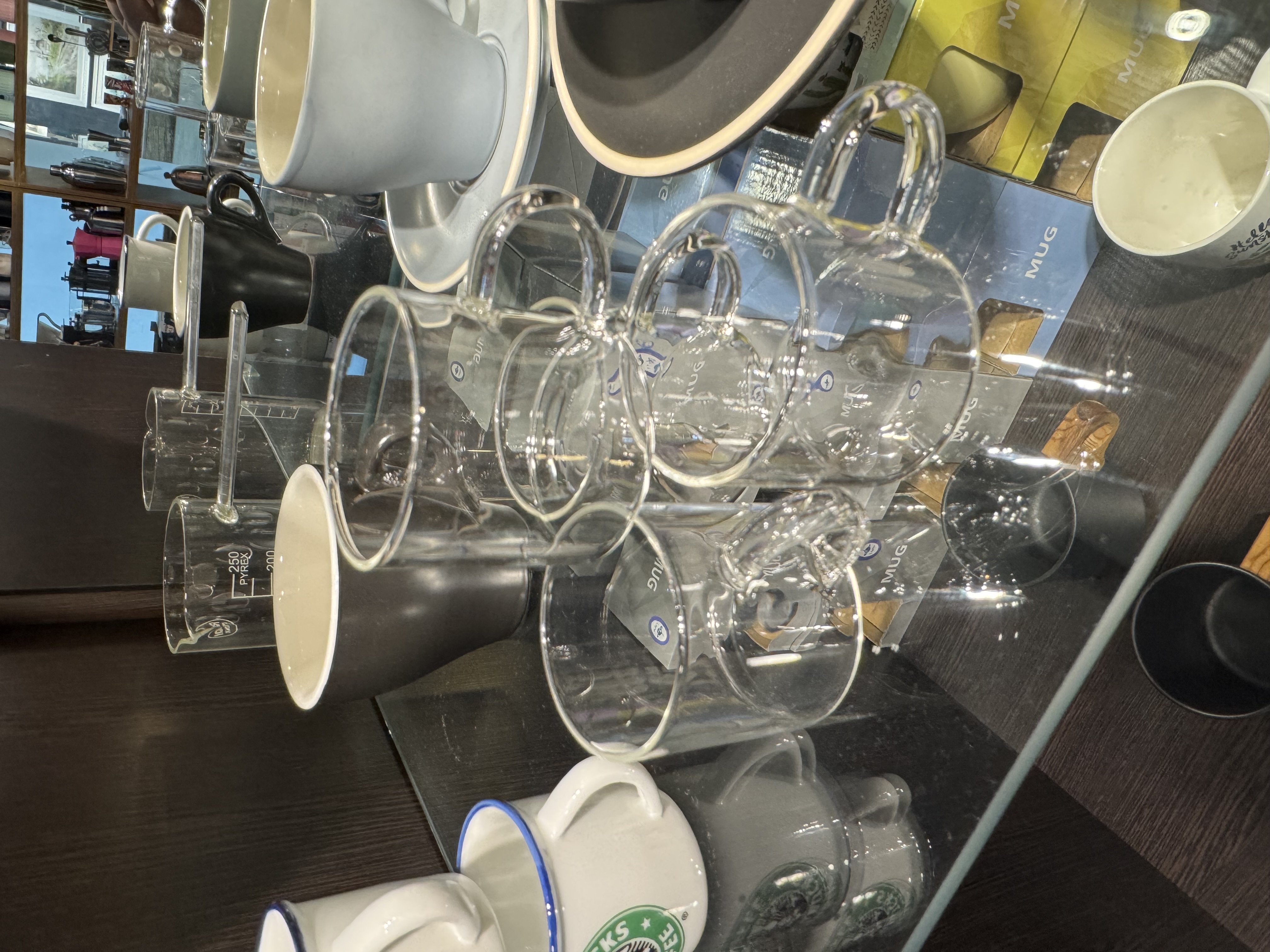 فنجان اسپرسو دبل دسته دار پیرکس(6 عدد) - Thumbnail 1